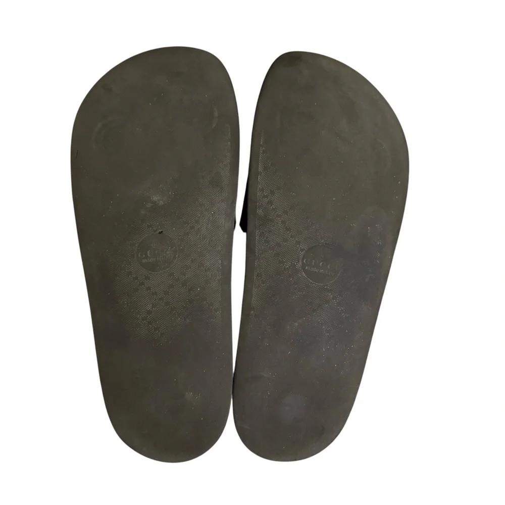 GUCCI GG Supreme Caleido Slides Sandals Mens